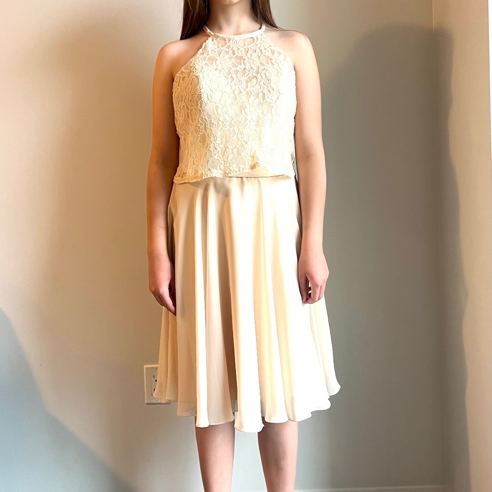 New party Dress With Tag Light Yellow Colour for girl